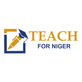 Logo for Teach For Niger that includes a pen with a graduation cap on top